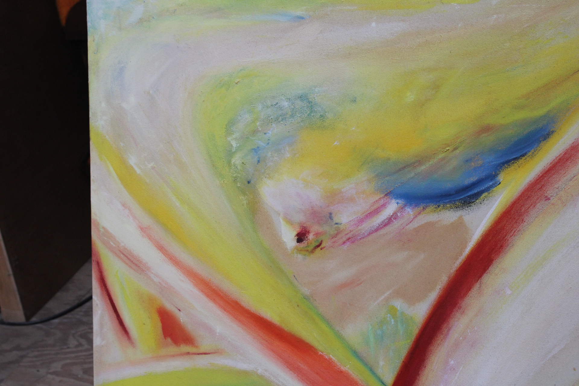 Abstracte kleurrijke schilderij op canvas – foto 7 – kavel bij GSD Auctions, Zoeterwoude