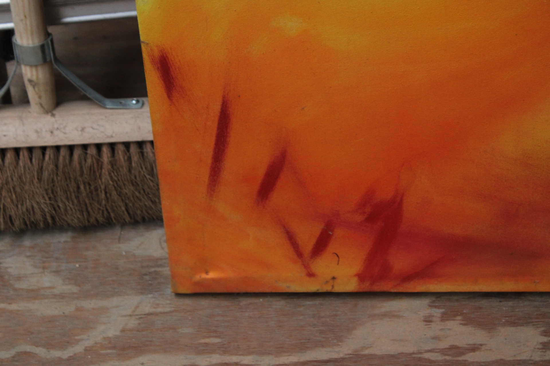 Groot kleurrijk abstract portretschilderij – foto 3 – kavel bij GSD Auctions, Zoeterwoude