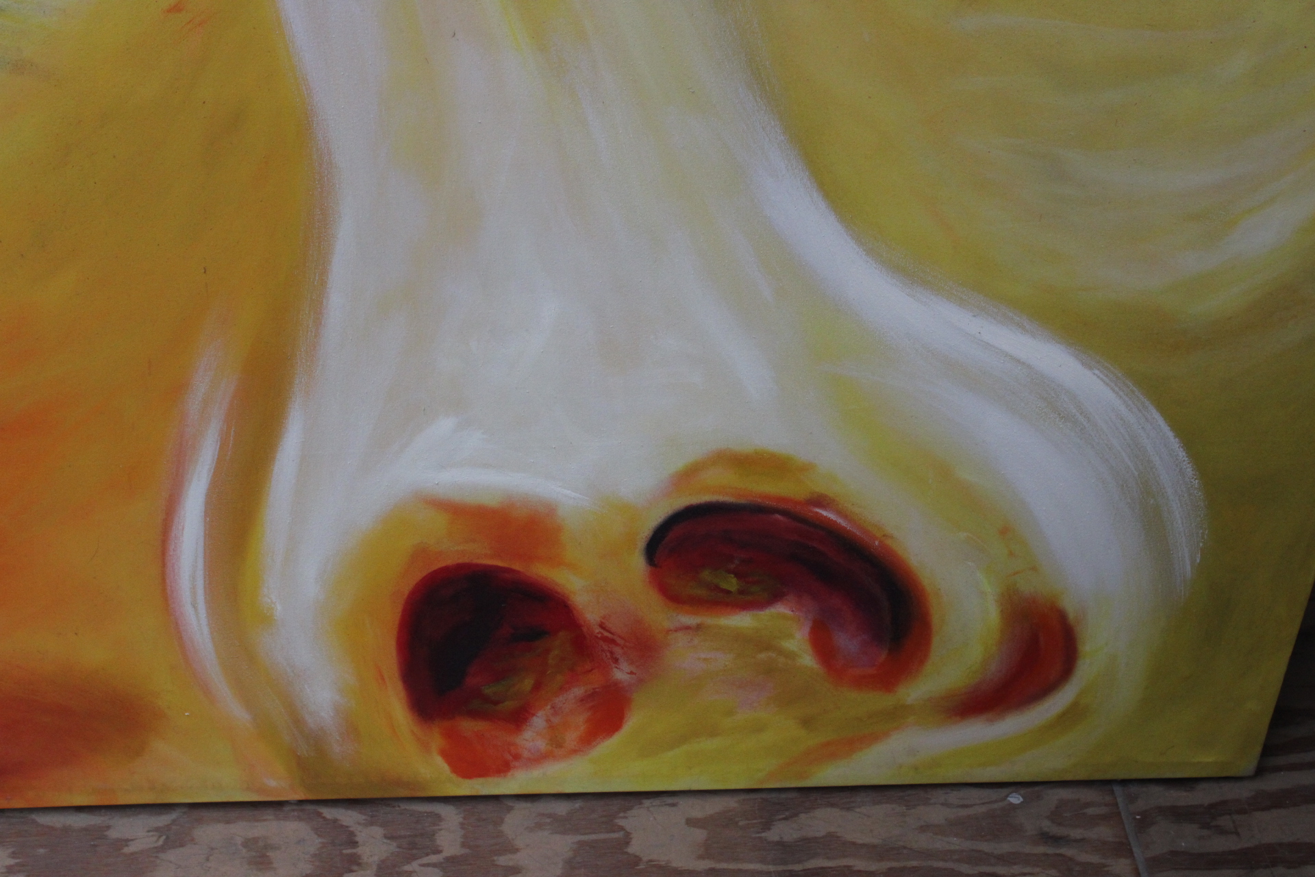 Groot kleurrijk abstract portretschilderij – foto 6 – kavel bij GSD Auctions, Zoeterwoude