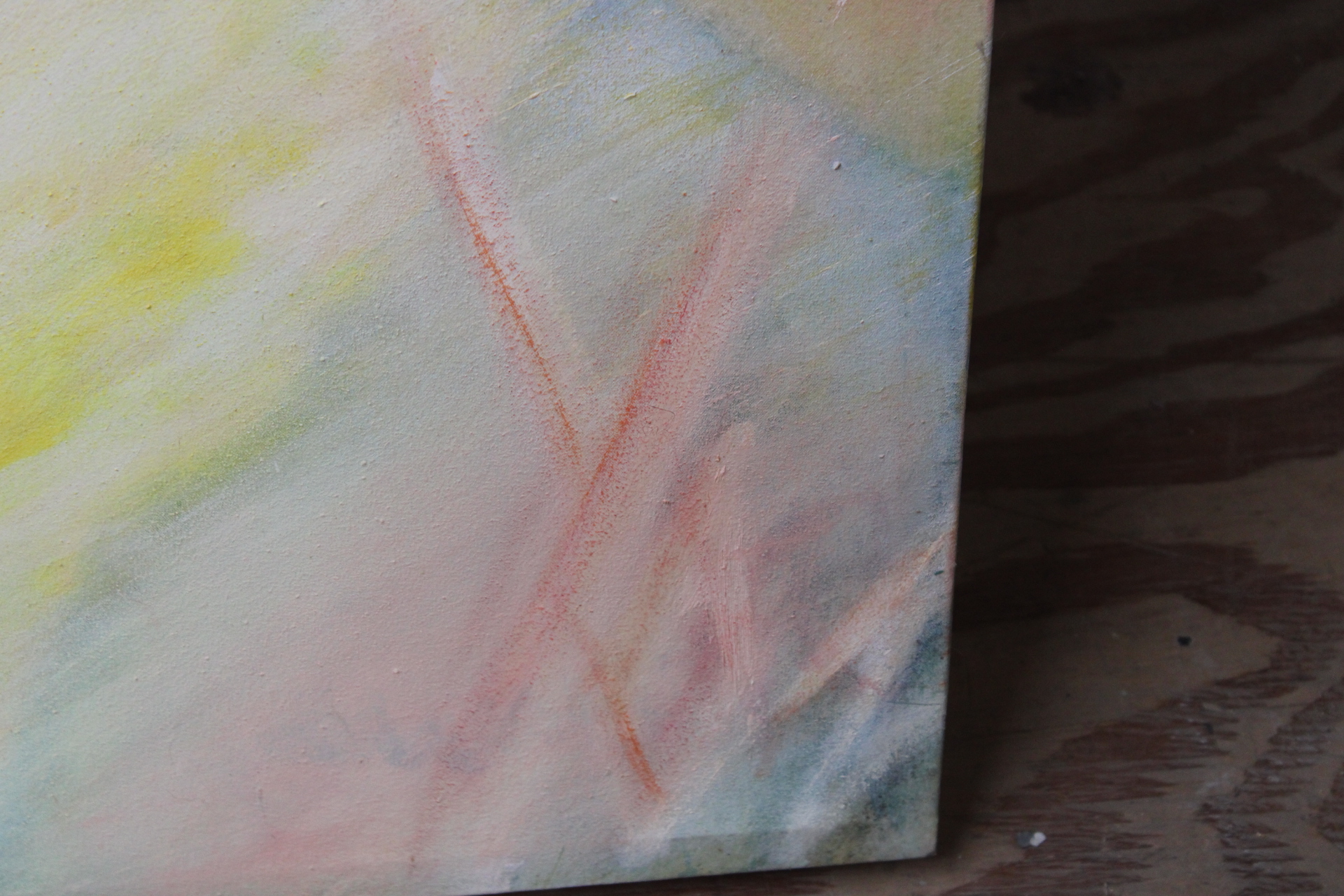 Abstract schilderij met twee gezichten – foto 3 – kavel bij GSD Auctions, Zoeterwoude
