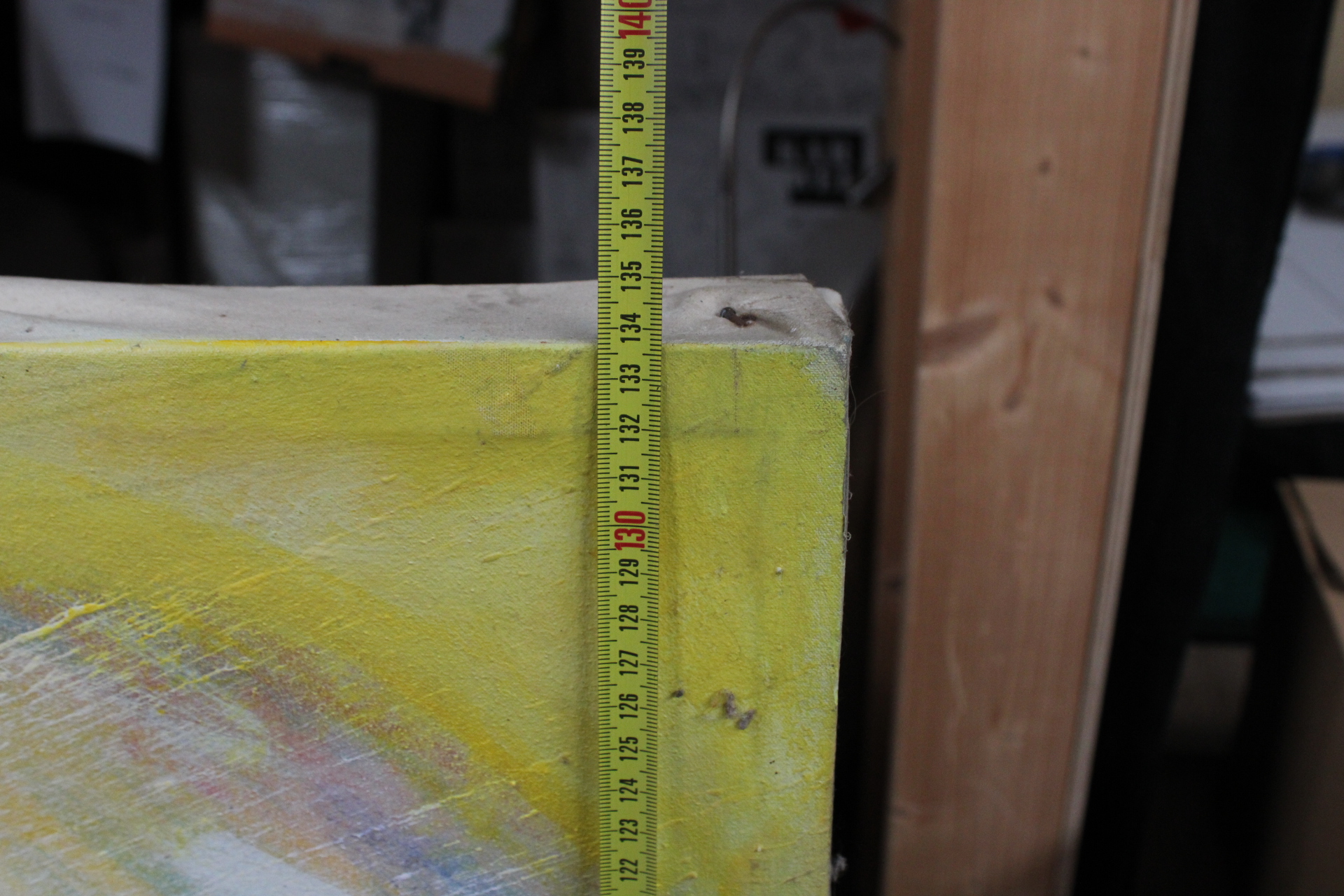 Abstract schilderij met twee gezichten – foto 9 – kavel bij GSD Auctions, Zoeterwoude