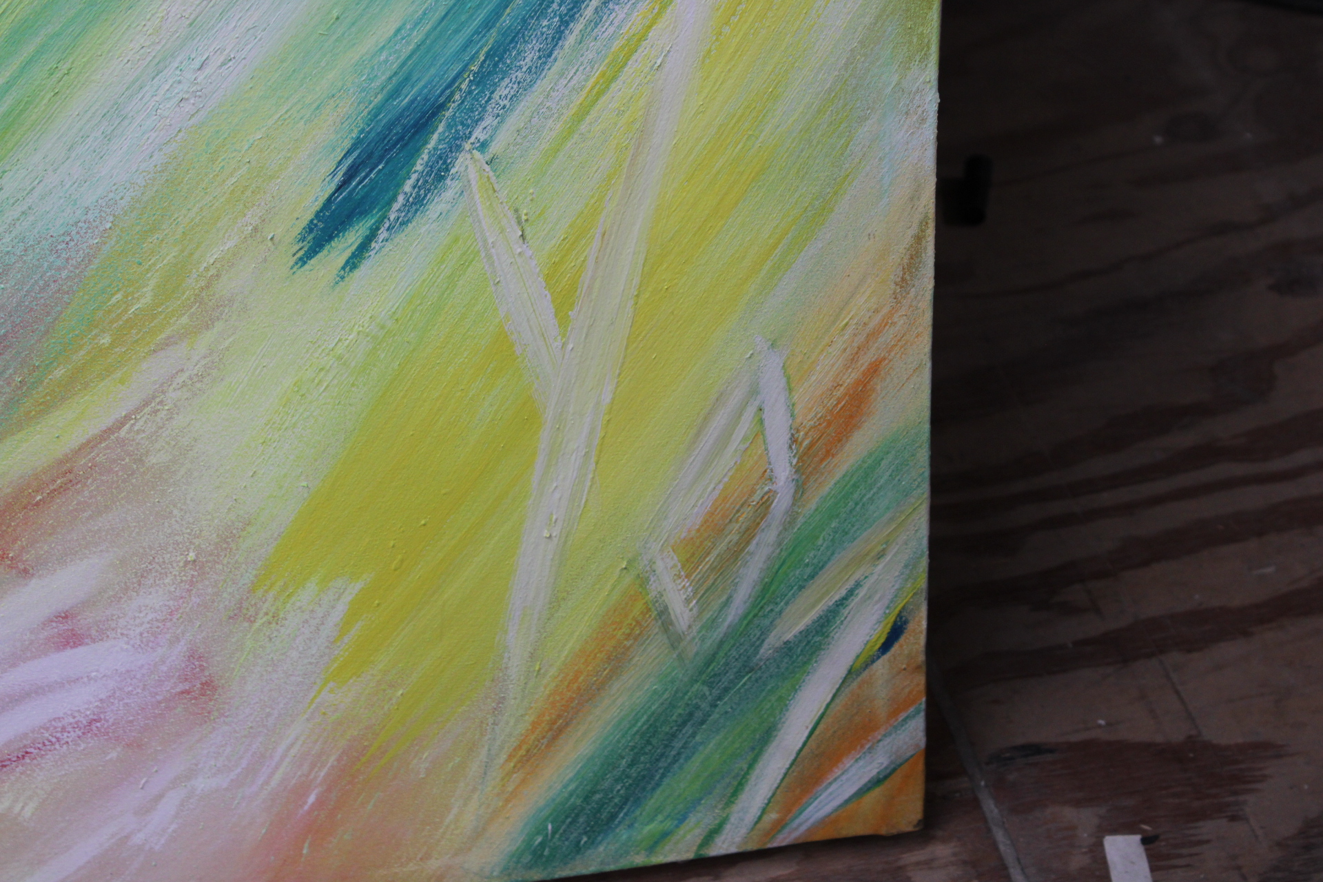 Abstract schilderij van hoofd met pastelkleuren – foto 3 – kavel bij GSD Auctions, Zoeterwoude