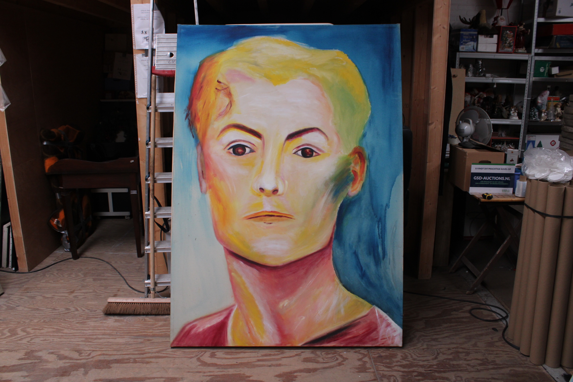 Schilderij van een mannenportret – foto 2 – kavel bij GSD Auctions, Zoeterwoude