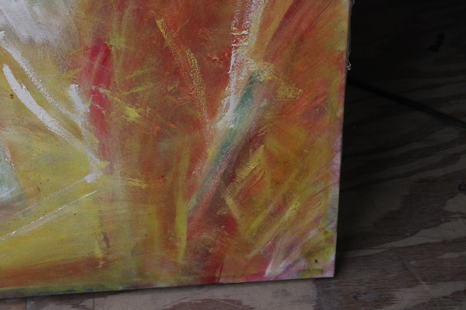 Abstract portretschilderij man met rood haar – foto 3 – kavel bij GSD Auctions, Zoeterwoude