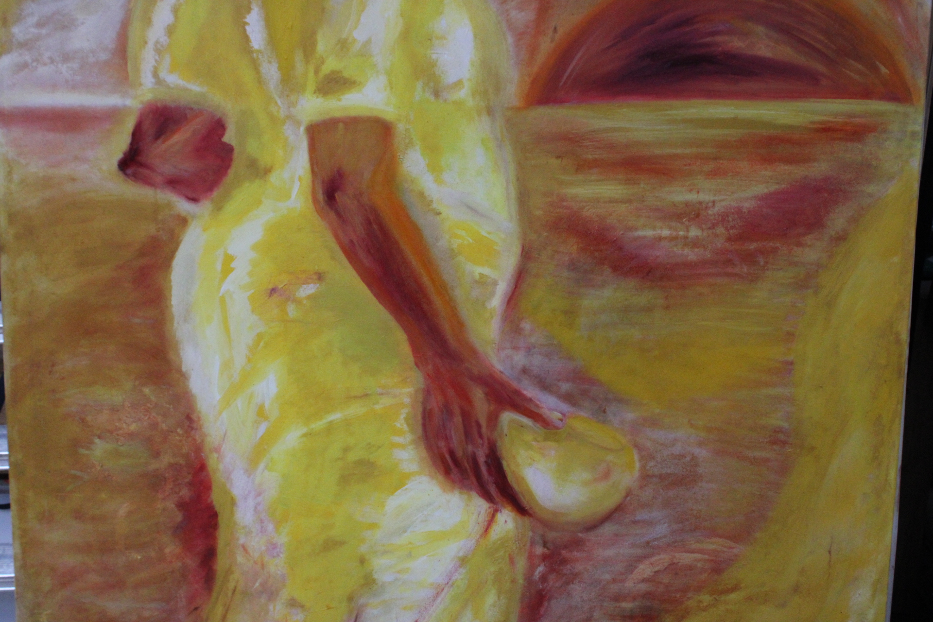 Modern schilderij vrouw bij zonsondergang – foto 5 – kavel bij GSD Auctions, Zoeterwoude