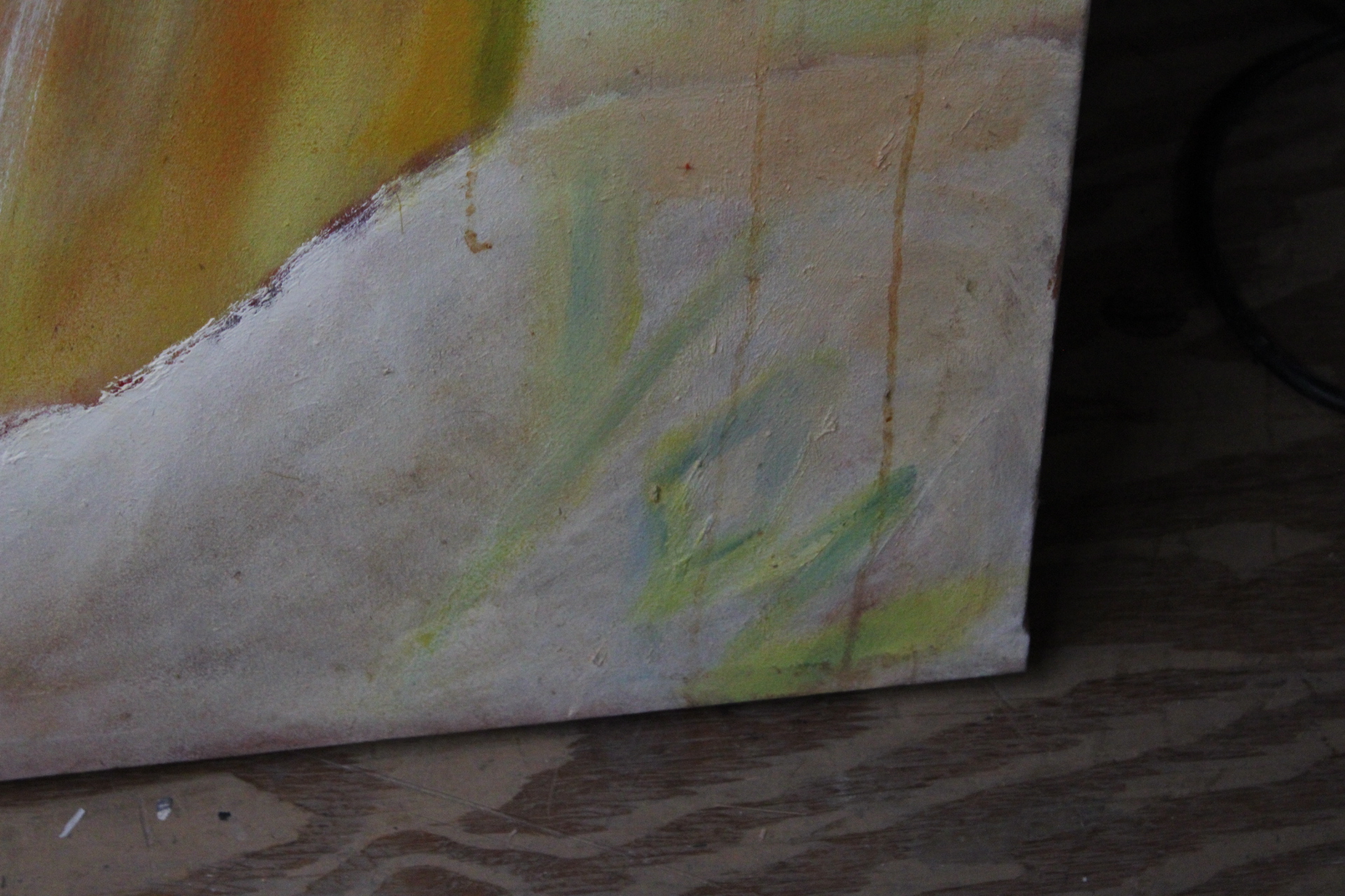 Schilderij van twee personen in kleurige pastel – foto 5 – kavel bij GSD Auctions, Zoeterwoude