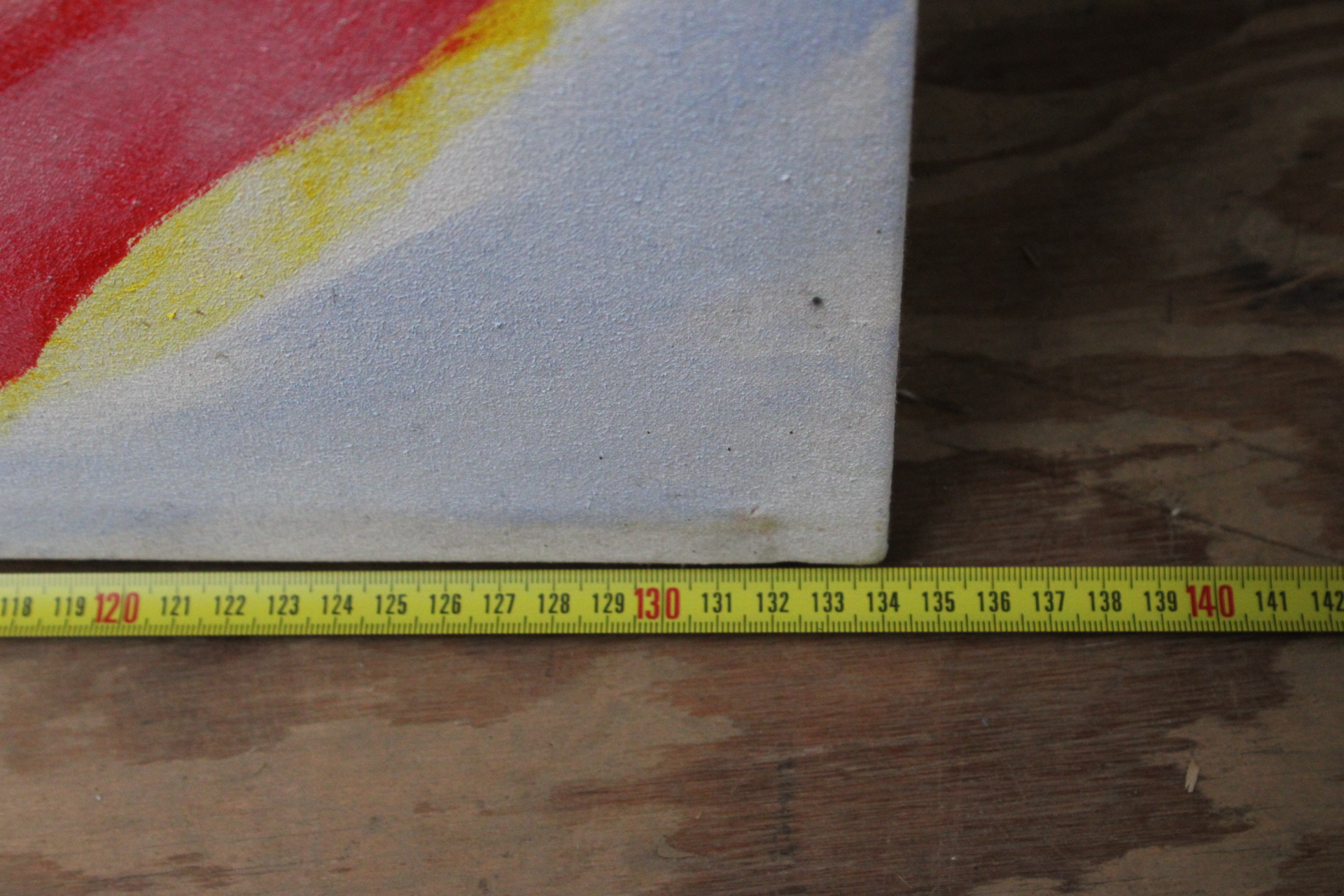 Abstract beschilderd doek met figuur en palmboom – foto 9 – kavel bij GSD Auctions, Zoeterwoude