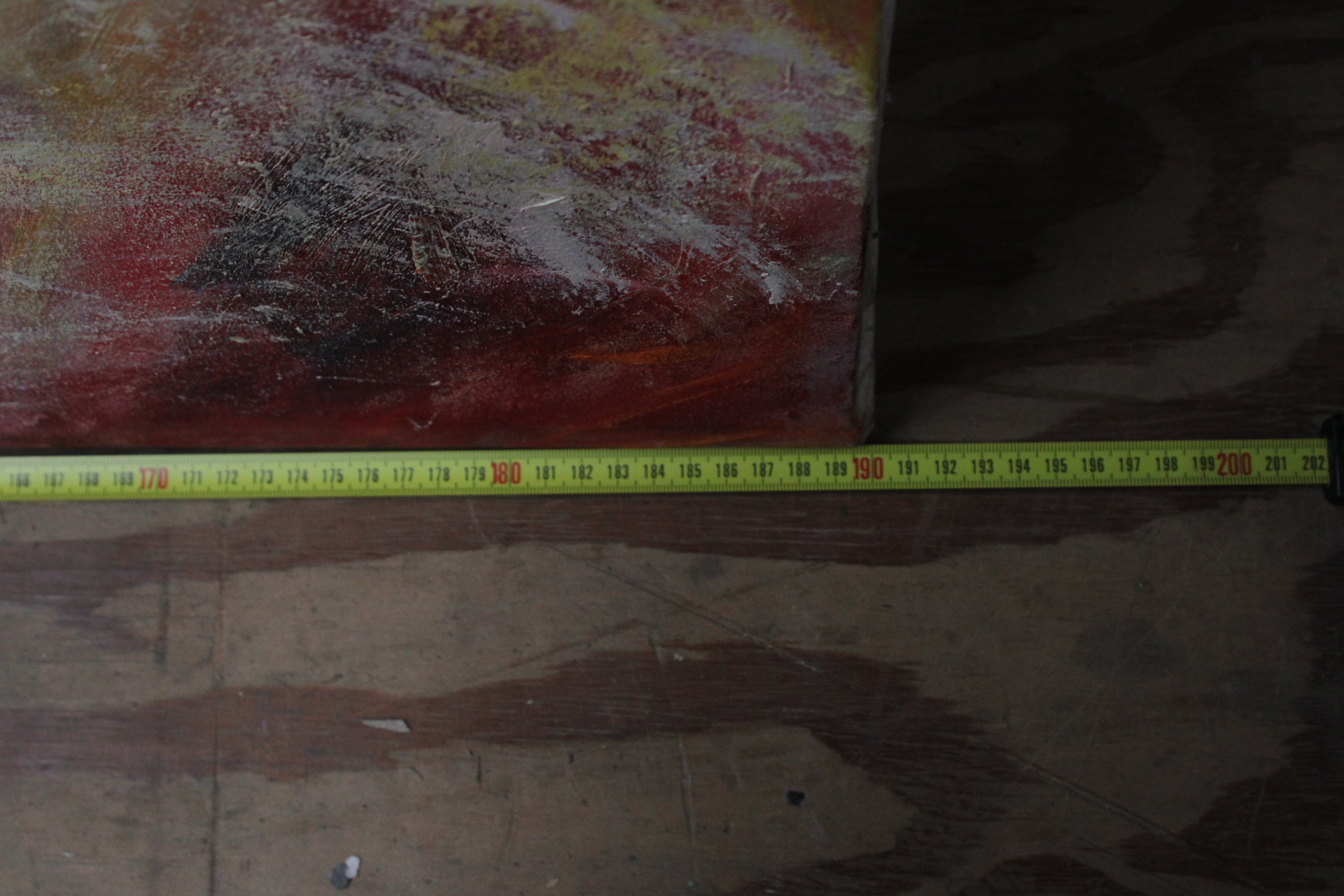 Schilderij met expressieve gezichten en tekst – foto 10 – kavel bij GSD Auctions, Zoeterwoude