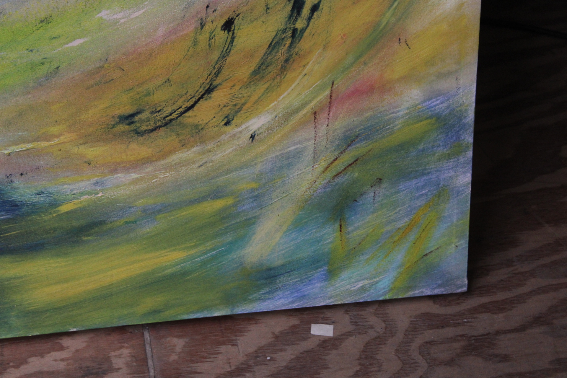 Abstract schilderij met dierenfiguren – foto 3 – kavel bij GSD Auctions, Zoeterwoude