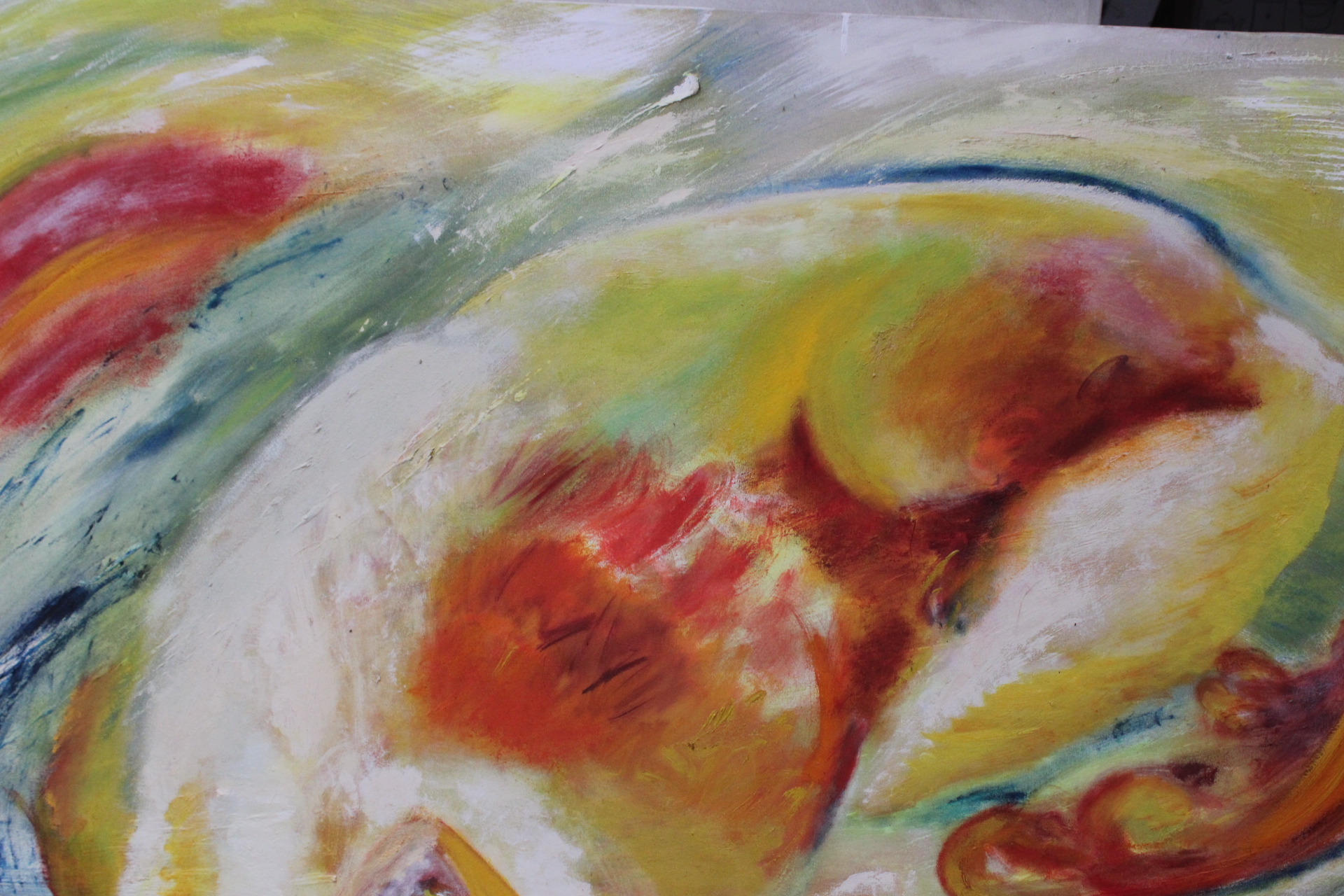 Abstract schilderij met dierenfiguren – foto 5 – kavel bij GSD Auctions, Zoeterwoude