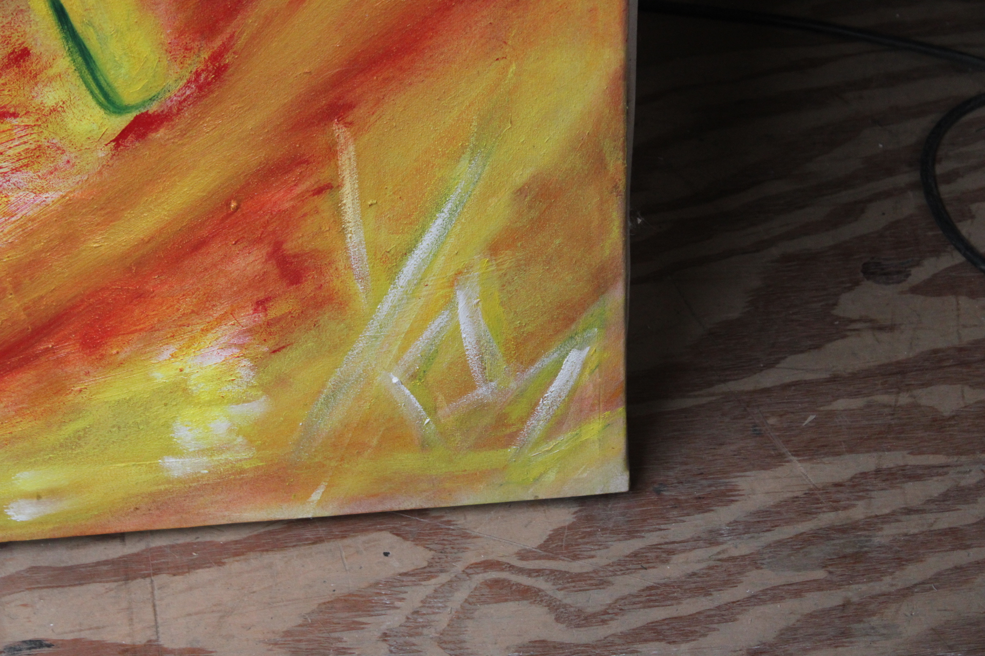 Abstract kleurrijk schilderij – foto 3 – kavel bij GSD Auctions, Zoeterwoude