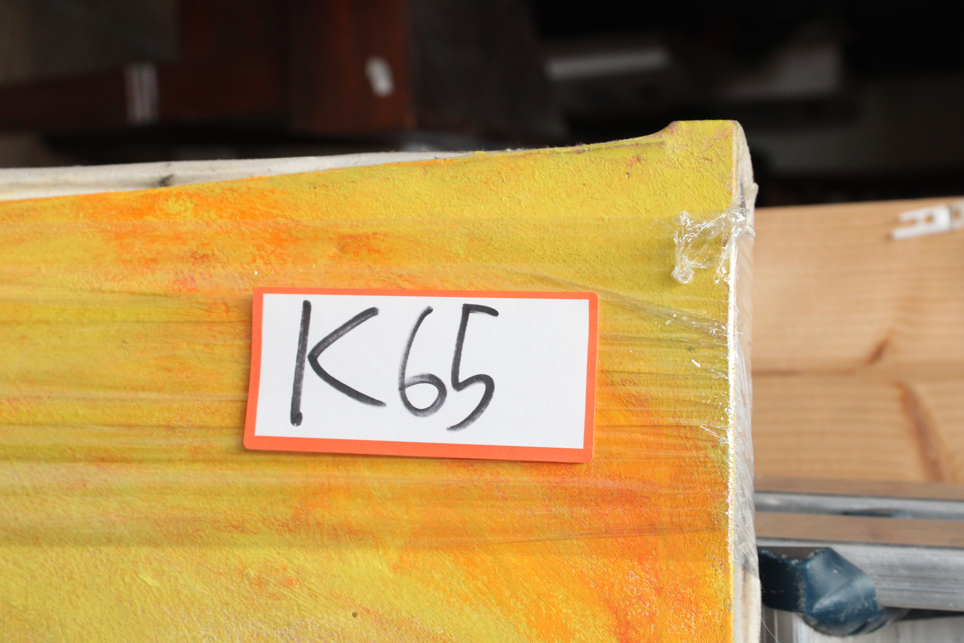 Abstract kleurrijk schilderij – foto 9 – kavel bij GSD Auctions, Zoeterwoude