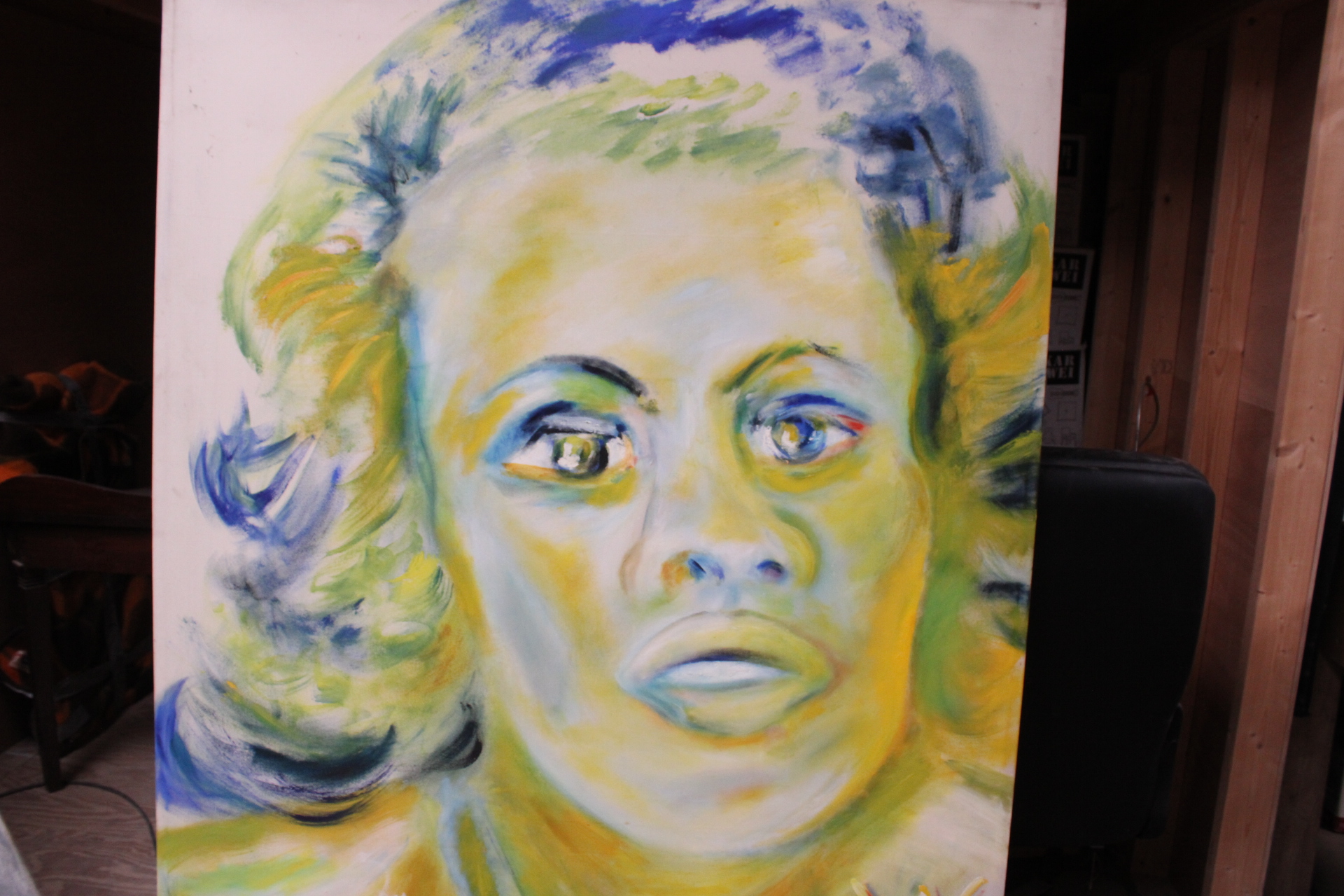Schilderij vrouwelijk portret met tekst 'Equal Rights' – foto 4 – kavel bij GSD Auctions, Zoeterwoude