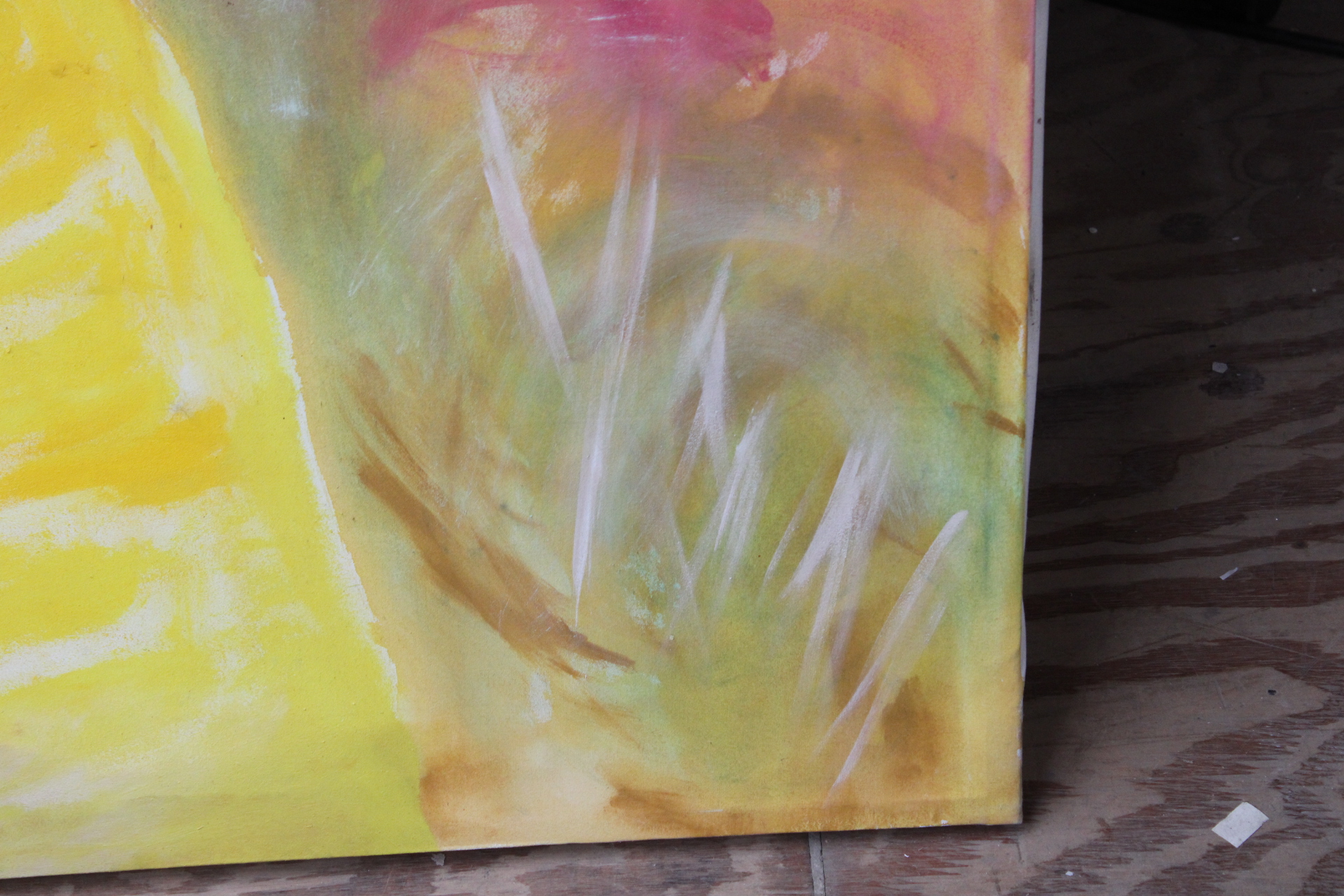 Groot schilderij met gele tinten – foto 3 – kavel bij GSD Auctions, Zoeterwoude