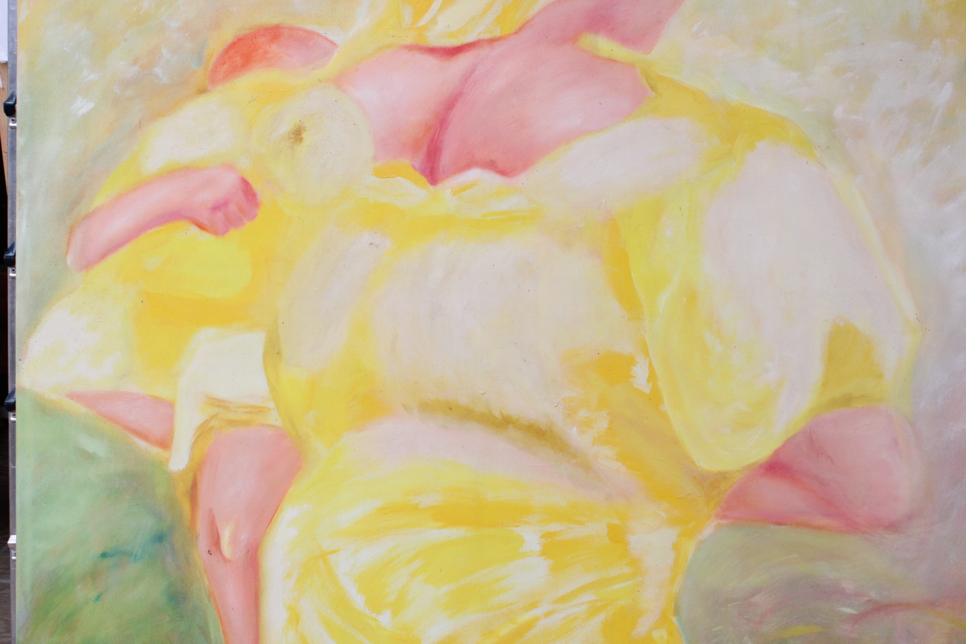 Groot schilderij met gele tinten – foto 5 – kavel bij GSD Auctions, Zoeterwoude