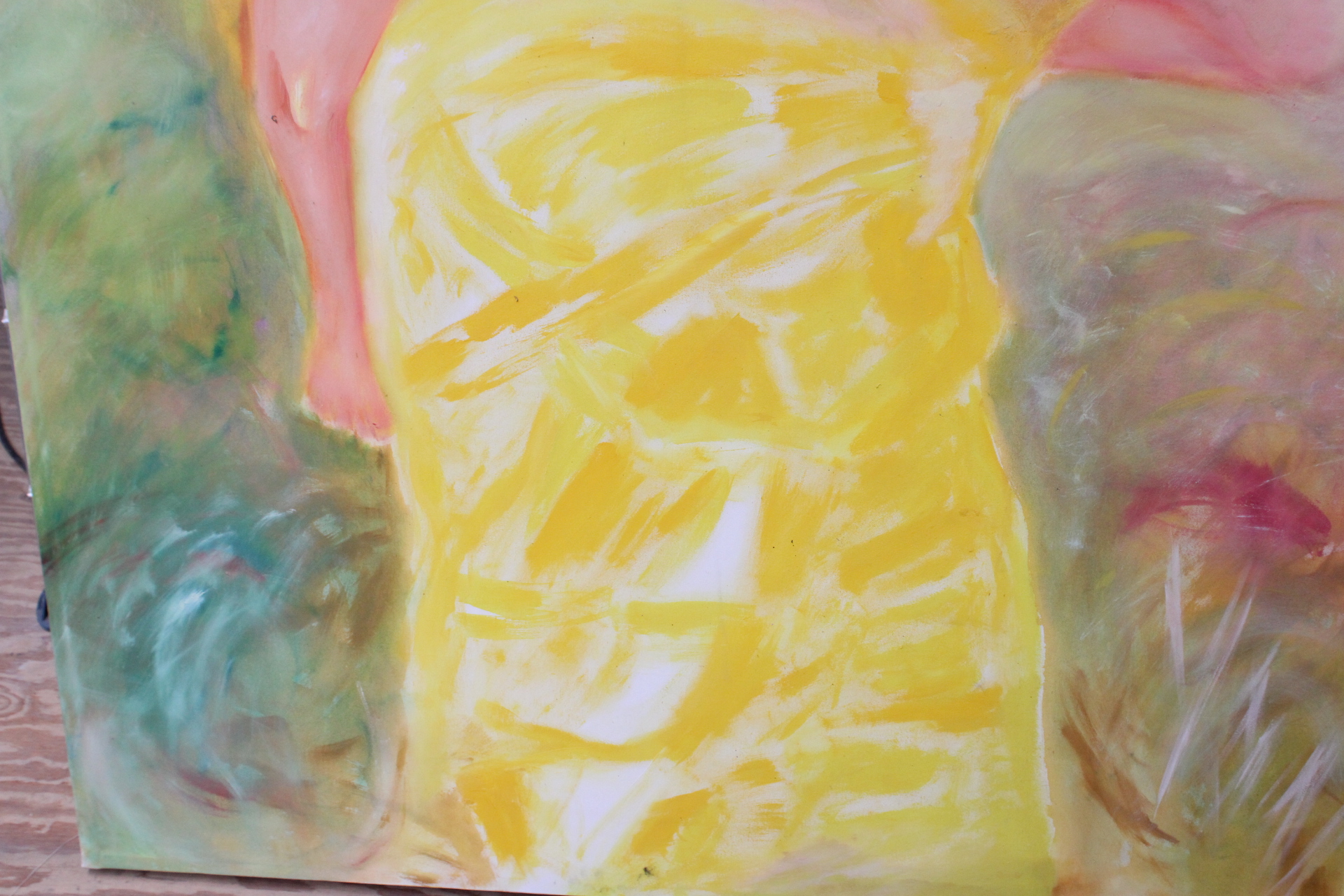 Groot schilderij met gele tinten – foto 6 – kavel bij GSD Auctions, Zoeterwoude