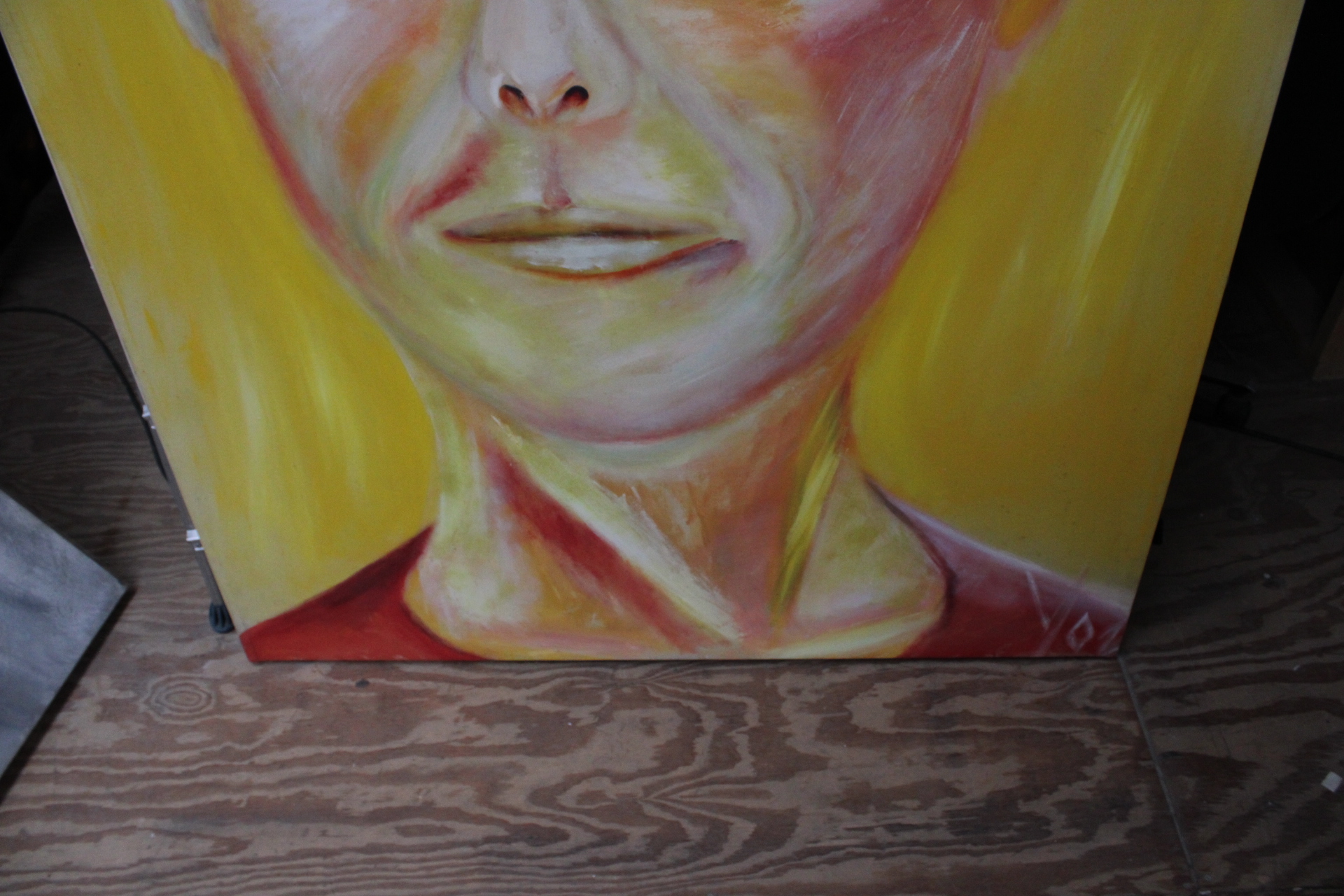Schilderij portret gezicht met lichte haren – foto 6 – kavel bij GSD Auctions, Zoeterwoude