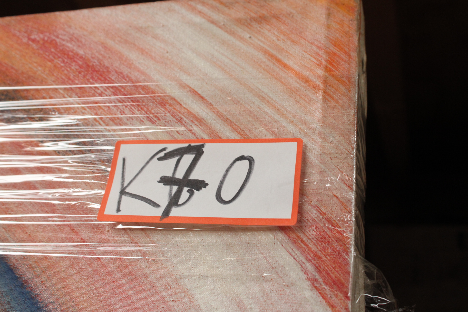 Abstract schilderij met spiralen en tekst – foto 9 – kavel bij GSD Auctions, Zoeterwoude