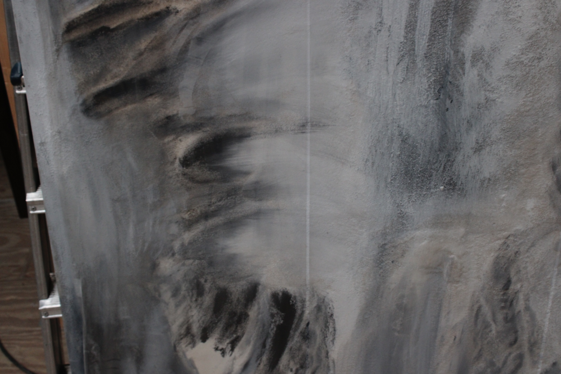 Abstract grijs-wit schilderij – foto 7 – kavel bij GSD Auctions, Zoeterwoude