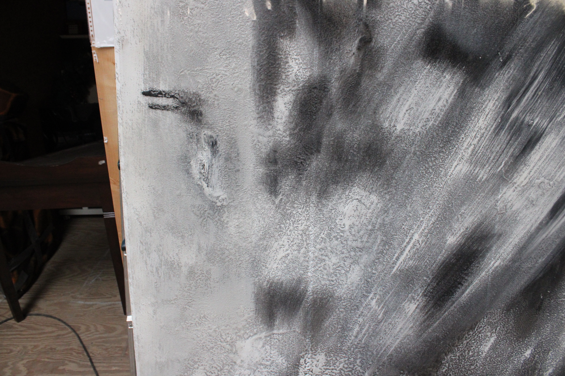 Abstract zwart-wit schilderij – foto 6 – kavel bij GSD Auctions, Zoeterwoude