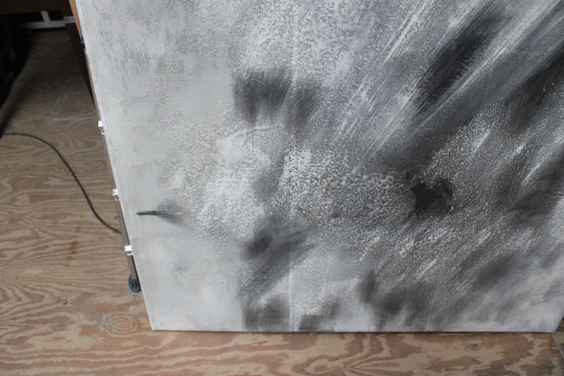 Abstract zwart-wit schilderij – foto 7 – kavel bij GSD Auctions, Zoeterwoude