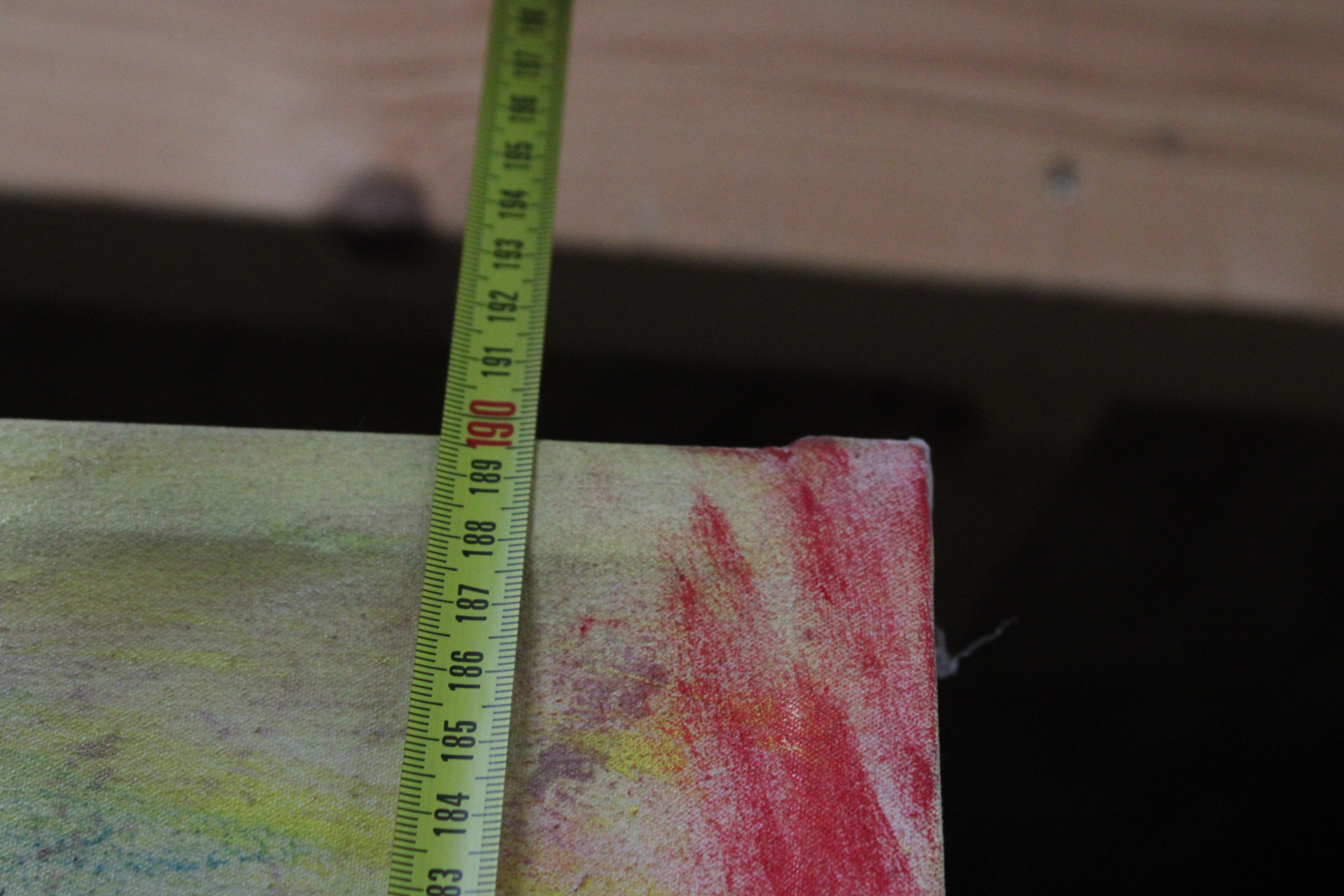Abstracte kleurrijke schilderij op doek – foto 9 – kavel bij GSD Auctions, Zoeterwoude