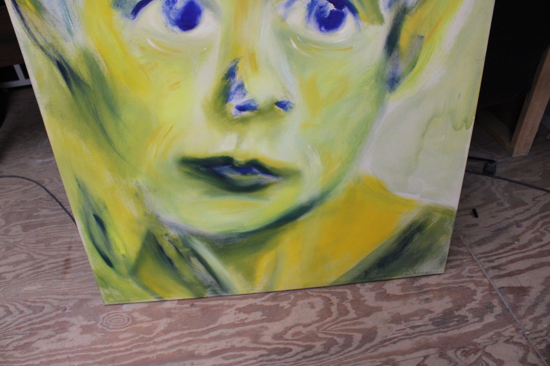 Schilderij grote abstracte vrouwenportret – foto 5 – kavel bij GSD Auctions, Zoeterwoude