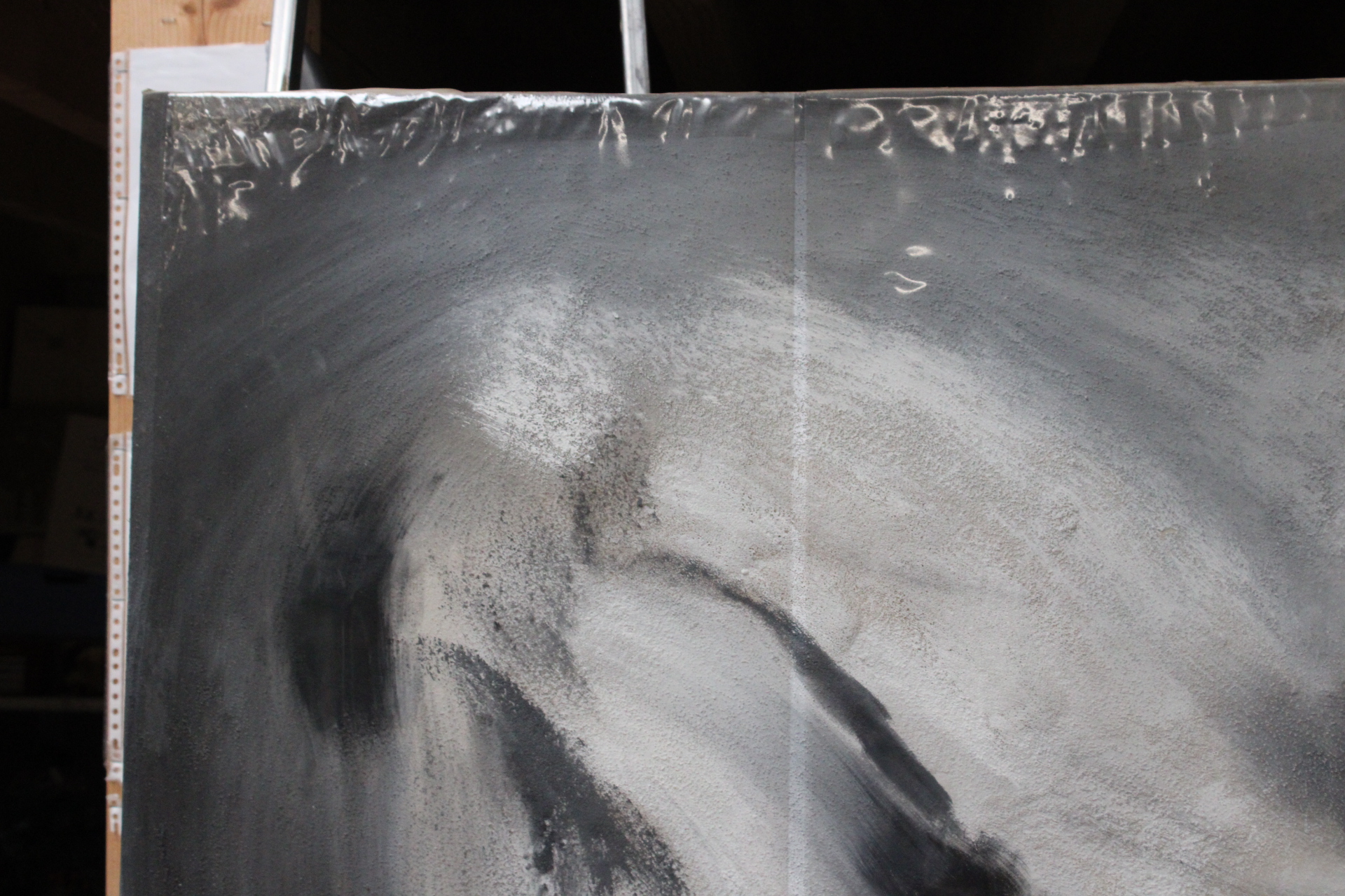 Abstract schilderij in grijstinten – foto 3 – kavel bij GSD Auctions, Zoeterwoude