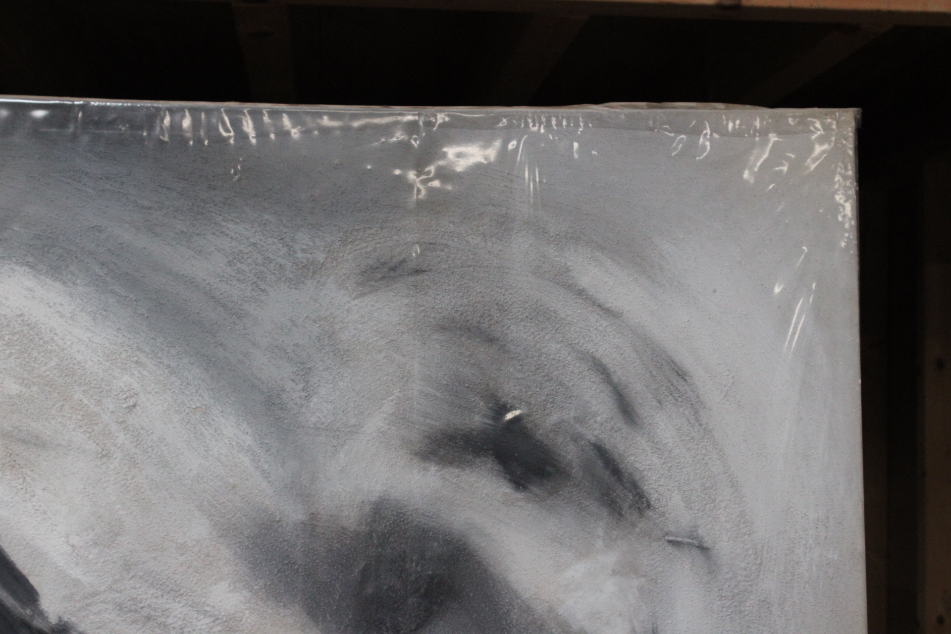 Abstract schilderij in grijstinten – foto 4 – kavel bij GSD Auctions, Zoeterwoude