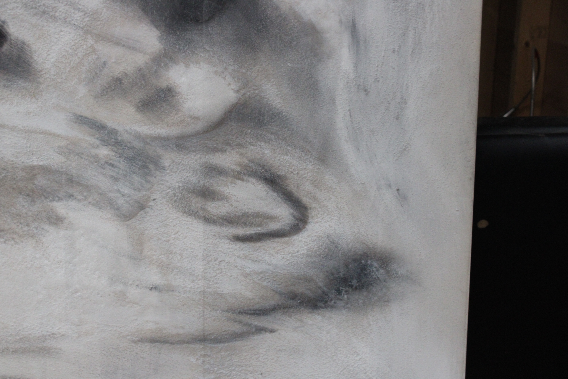 Abstract schilderij in grijstinten – foto 5 – kavel bij GSD Auctions, Zoeterwoude