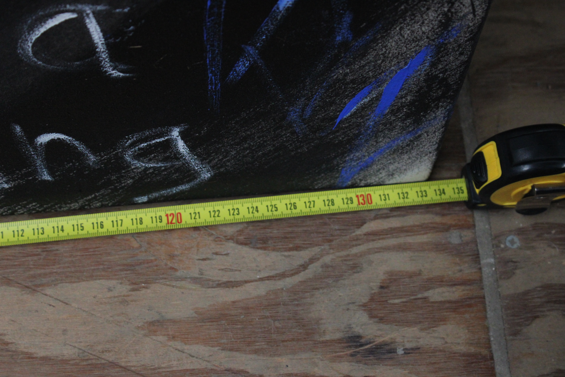 Abstract portretschilderij met blauwe tinten – foto 8 – kavel bij GSD Auctions, Zoeterwoude