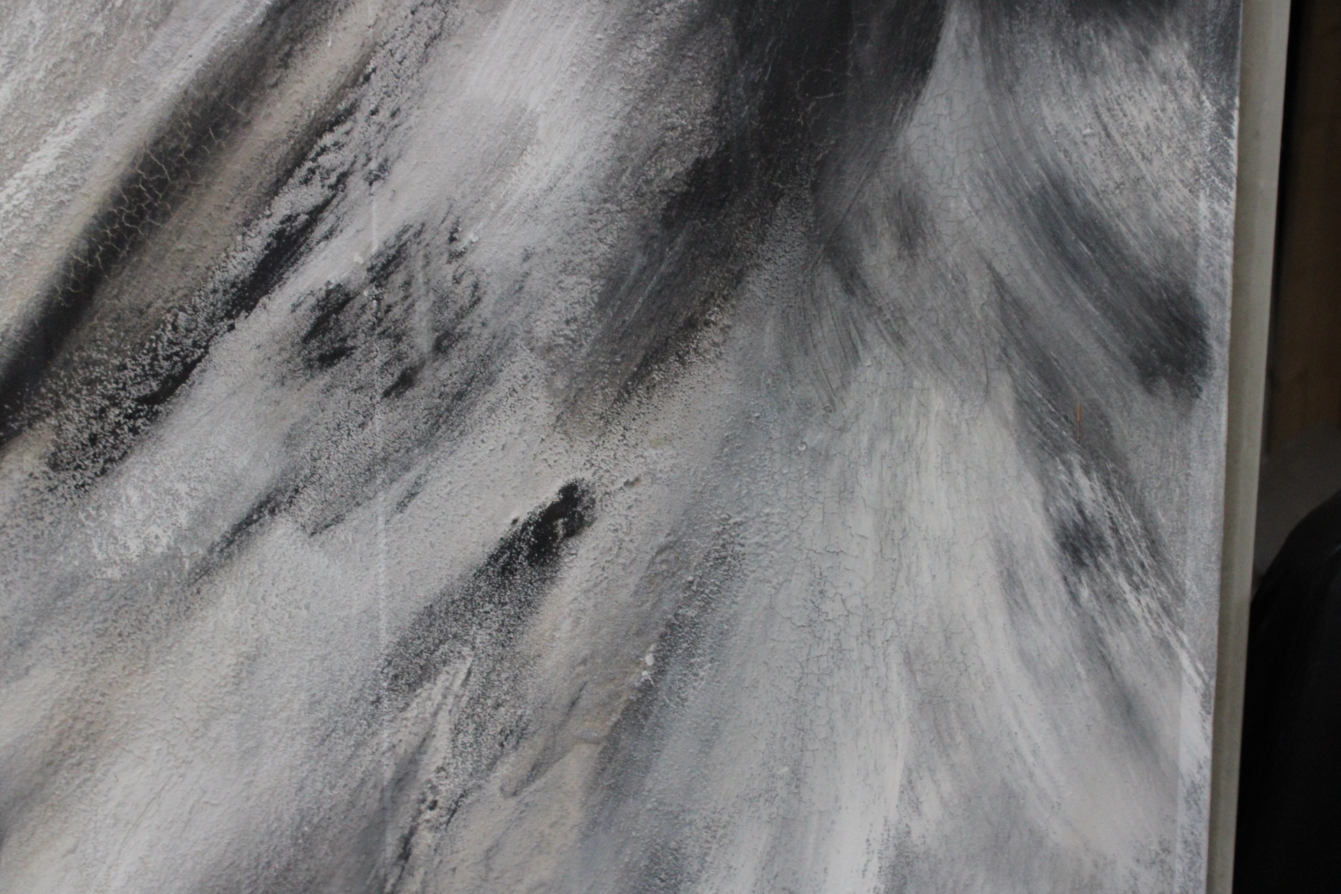 Abstract zwart-wit schilderij – foto 5 – kavel bij GSD Auctions, Zoeterwoude