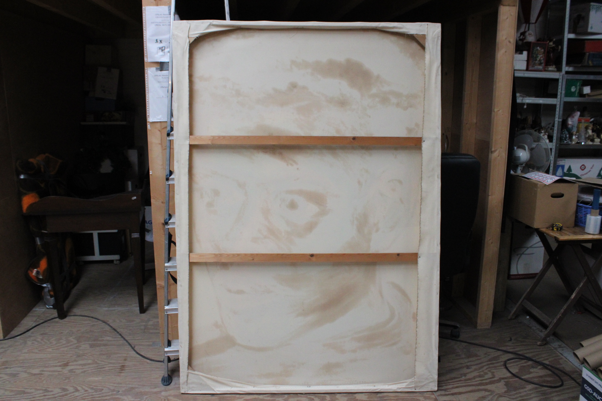 Grote kleurrijke moderne portretschildering – foto 7 – kavel bij GSD Auctions, Zoeterwoude