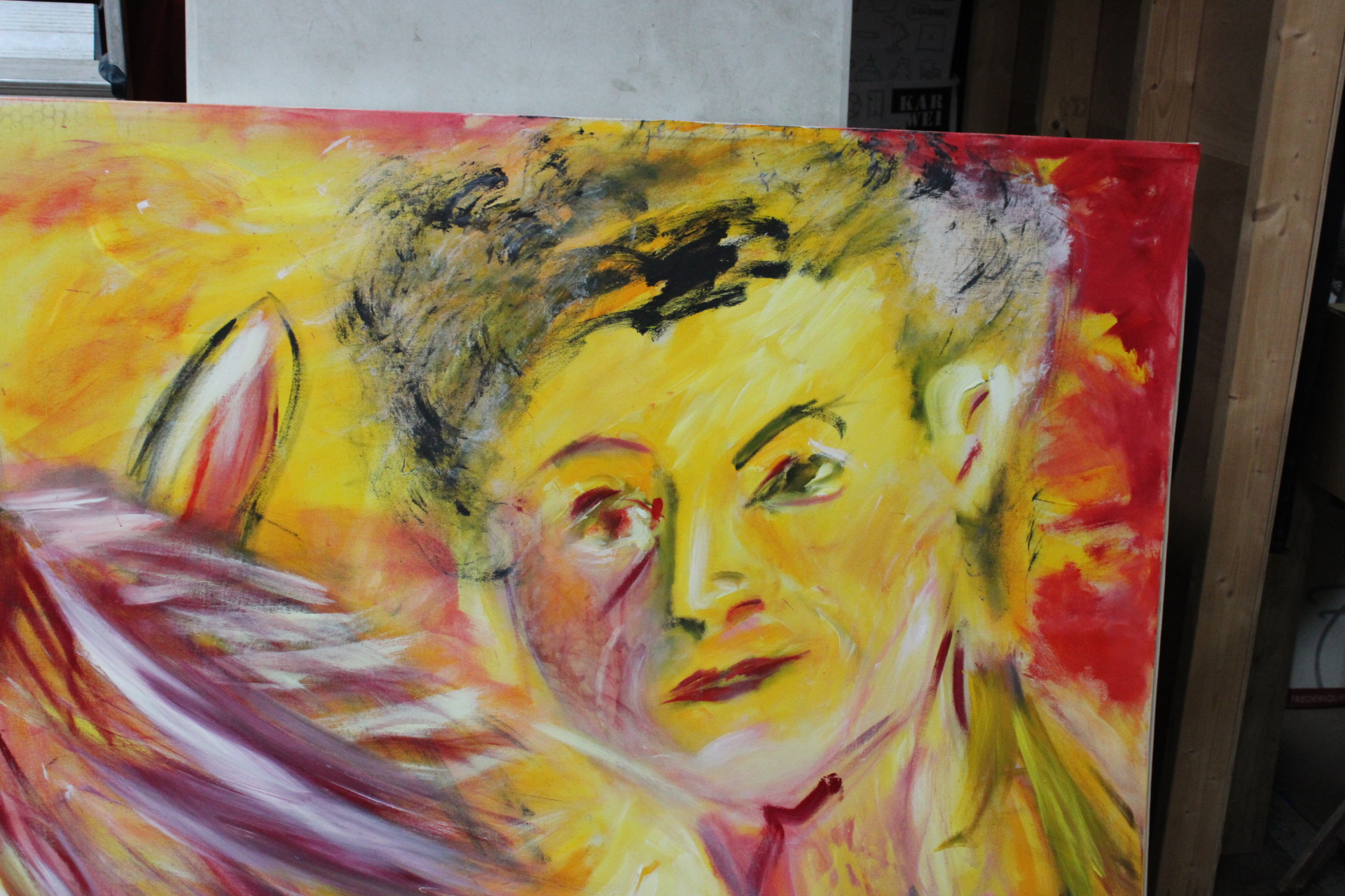 Abstract schilderij met mens en paard – foto 5 – kavel bij GSD Auctions, Zoeterwoude