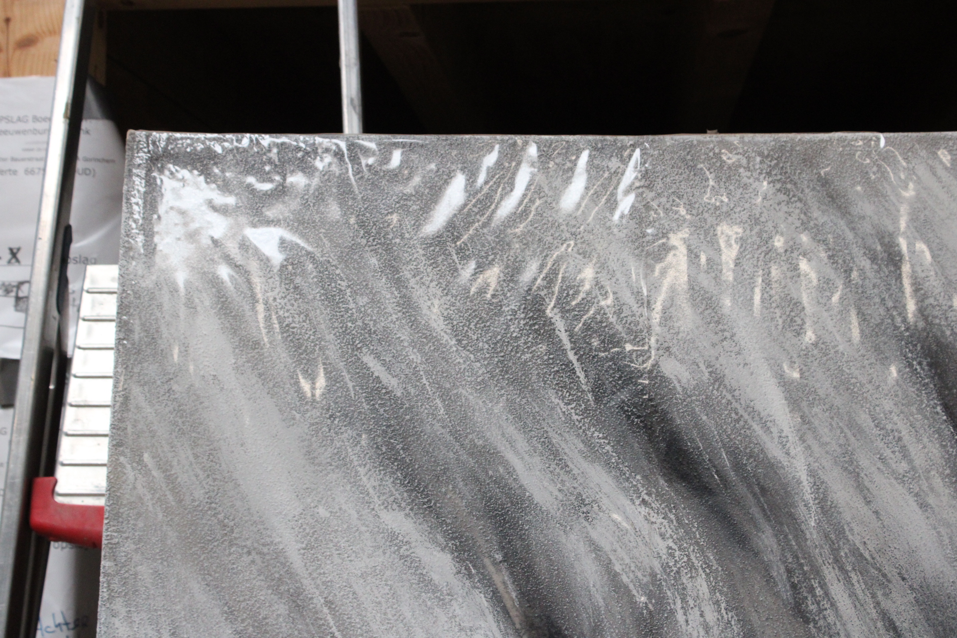 Abstract schilderij zwart-wit – foto 3 – kavel bij GSD Auctions, Zoeterwoude
