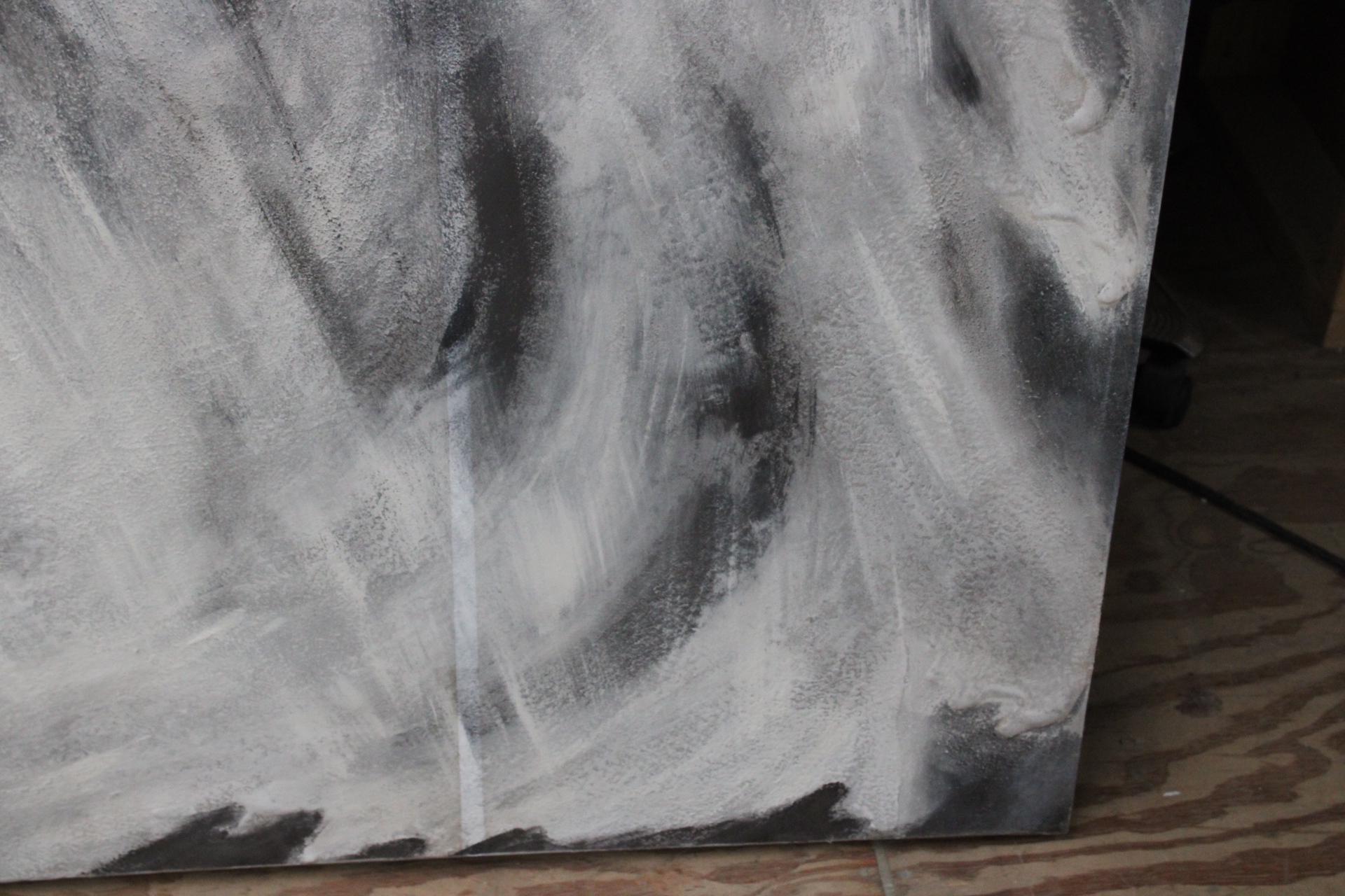 Abstract schilderij zwart-wit – foto 9 – kavel bij GSD Auctions, Zoeterwoude