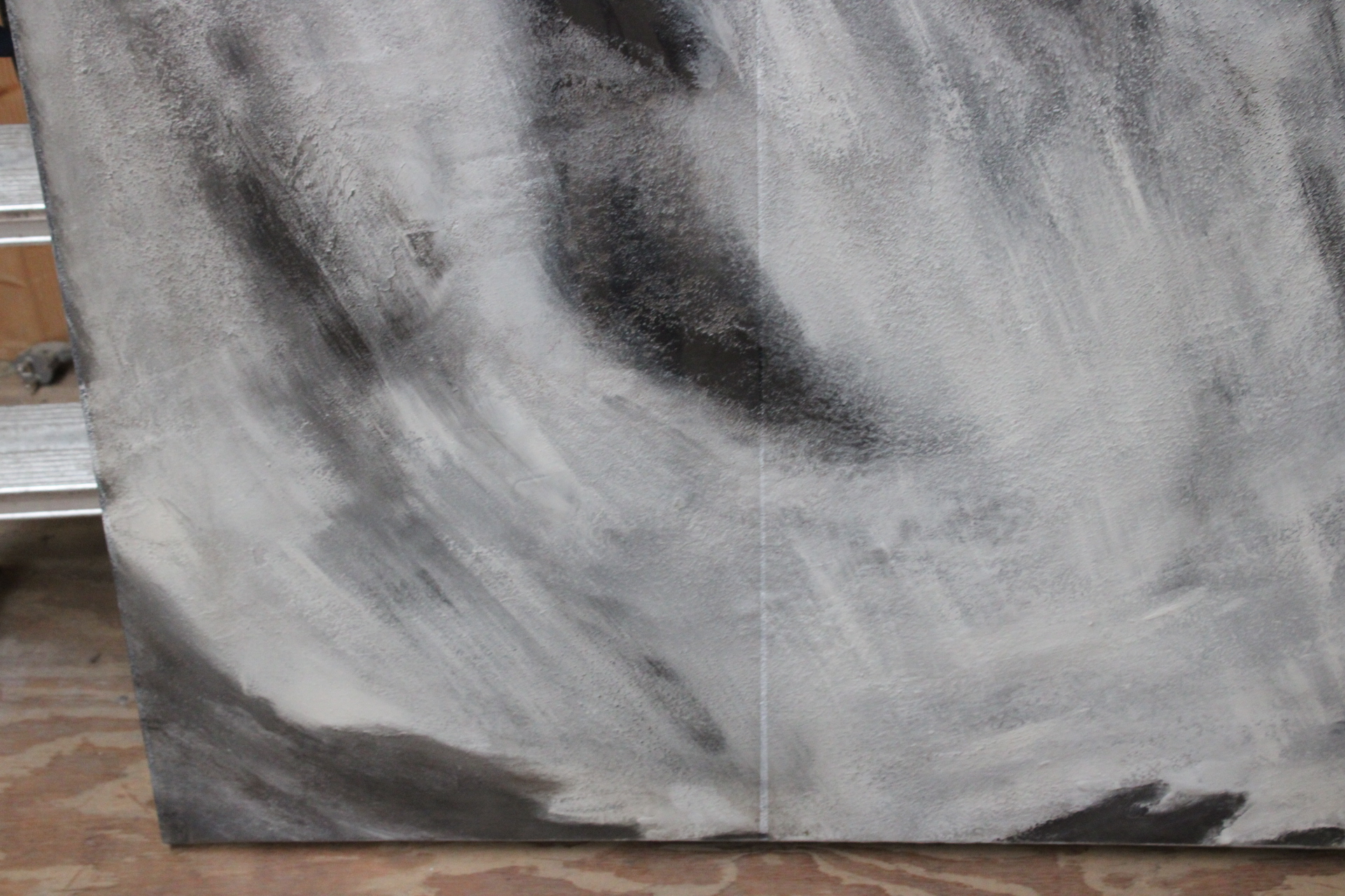 Abstract schilderij zwart-wit – foto 10 – kavel bij GSD Auctions, Zoeterwoude