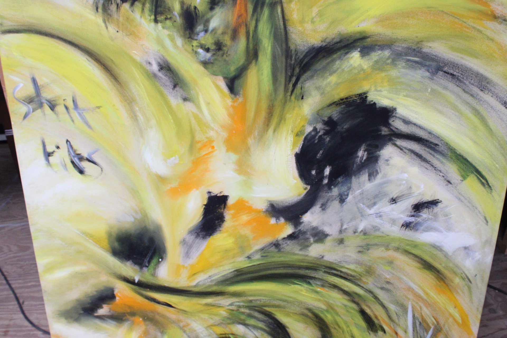 Abstract schilderij met tekst 'Equal Rights' – foto 7 – kavel bij GSD Auctions, Zoeterwoude