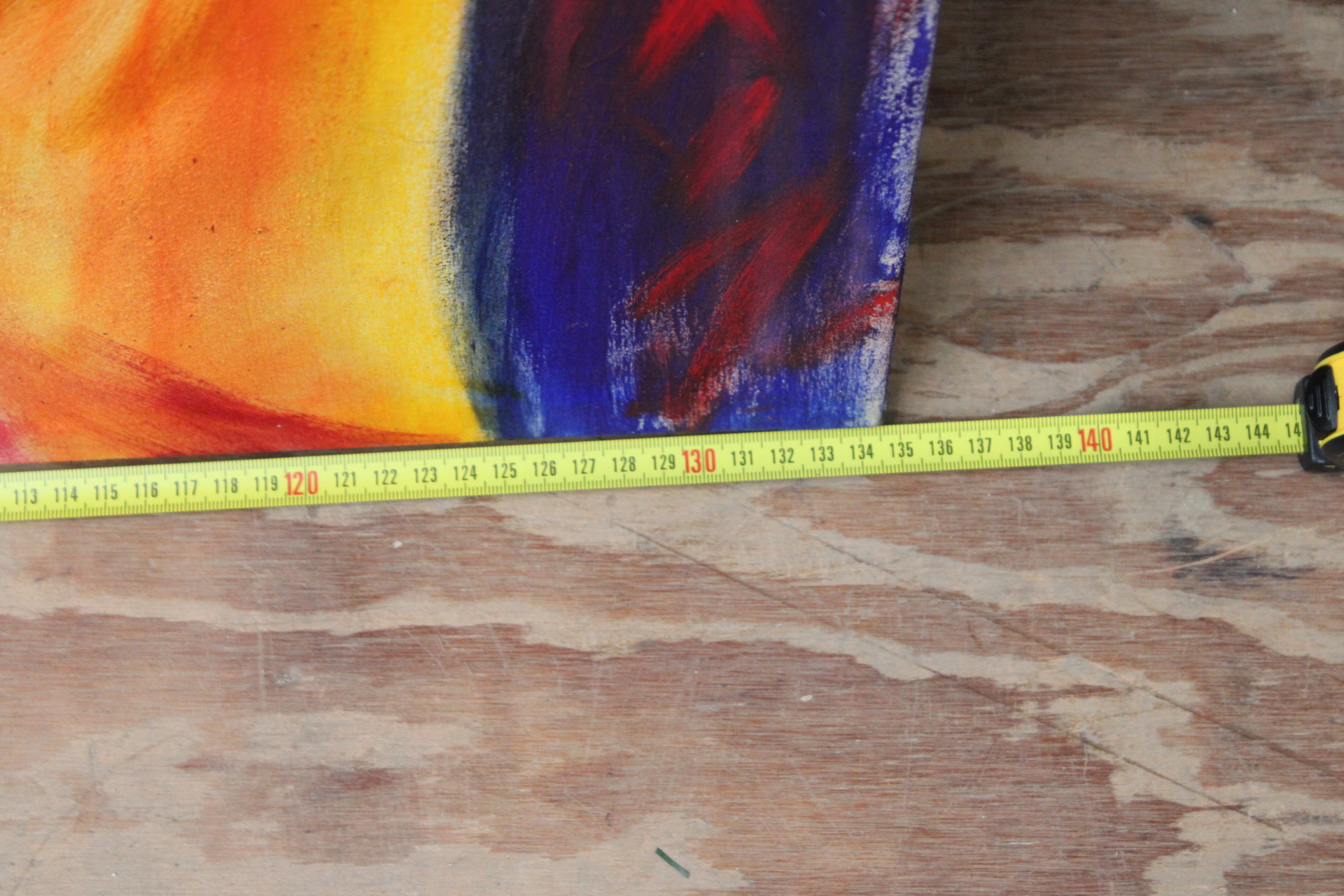 Grote kleurrijke schilderij van paarden – foto 8 – kavel bij GSD Auctions, Zoeterwoude