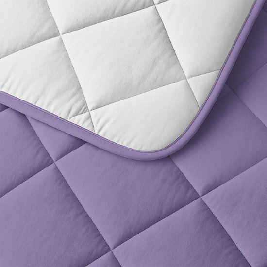 Lazy Dekbed Uni Beige/Lavendel 200 x 200 Met 2 Kussenslopen – foto 3 – kavel bij GSD Auctions, Zoeterwoude