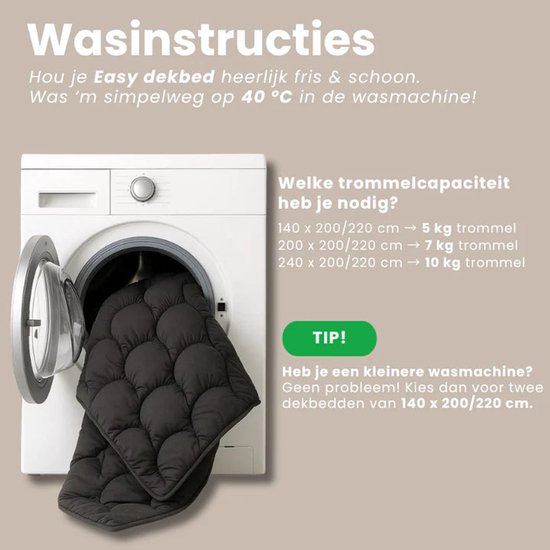 Lazy Dekbed Venzo Beige 140 x 200 Met 1 Kussensloop – foto 4 – kavel bij GSD Auctions, Zoeterwoude