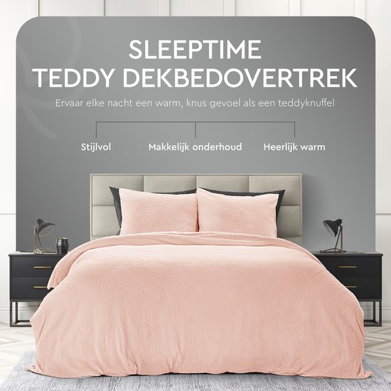Dekbedovertrek teddy Roze 200x220cm+2kussenslopen – foto 3 – kavel bij GSD Auctions, Zoeterwoude
