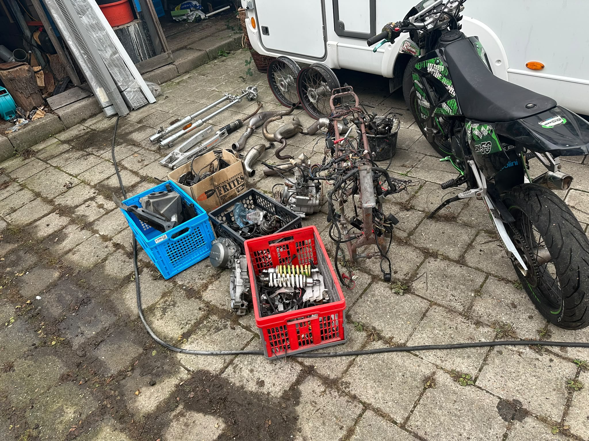 CPI SM50 2007 | 2x Kenteken + onderdelen | 50/80 cc project – foto 9 – kavel bij GSD Auctions, Zoeterwoude