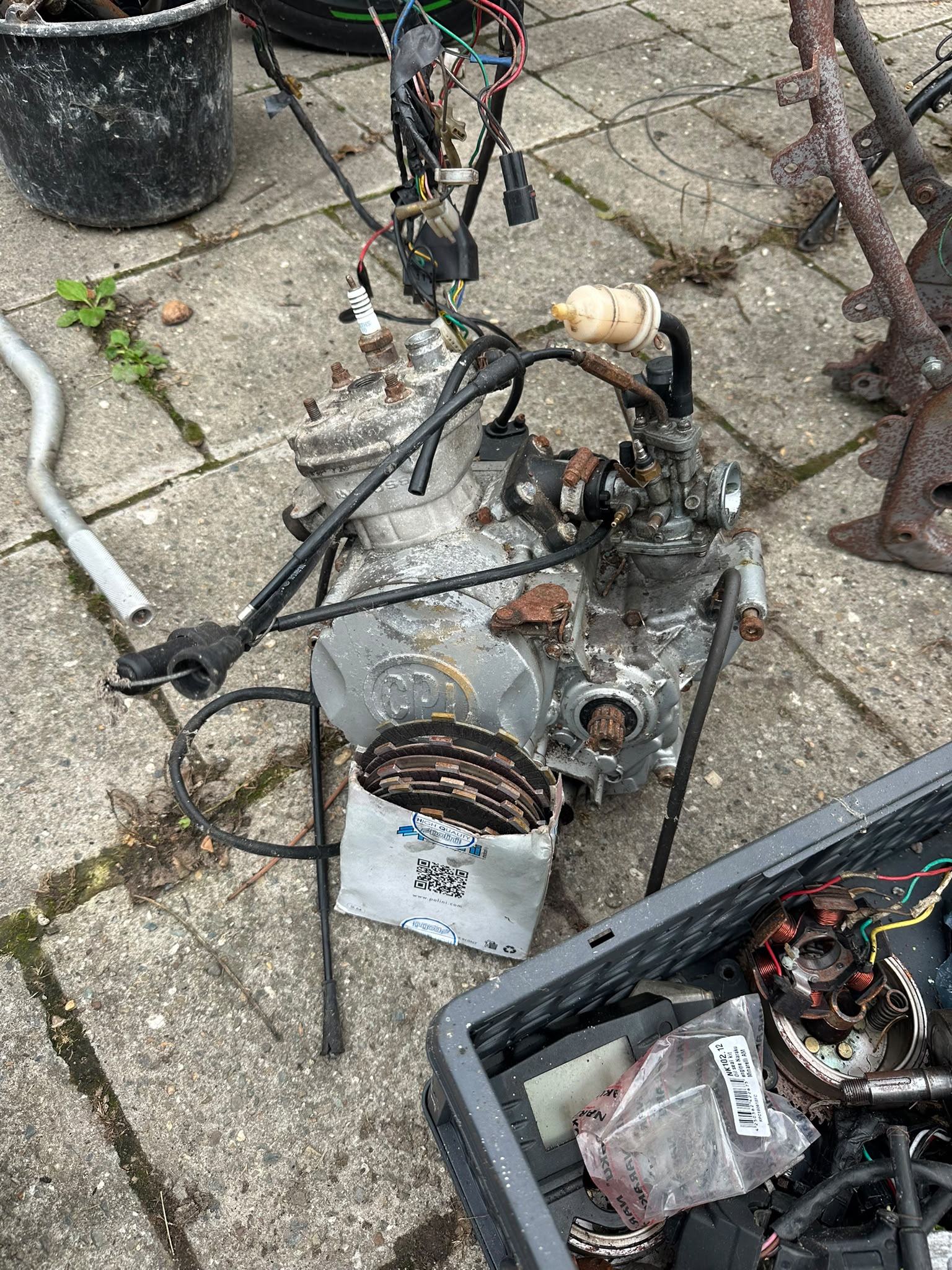 CPI SM50 2007 | 2x Kenteken + onderdelen | 50/80 cc project – foto 5 – kavel bij GSD Auctions, Zoeterwoude