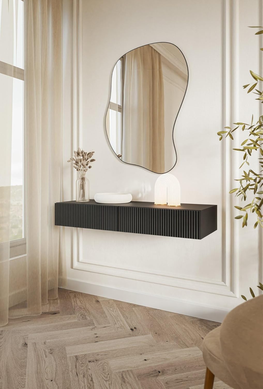 Kaptafel Veldio zwevend, 90 cm, zwart – foto 3 – kavel bij GSD Auctions, Zoeterwoude
