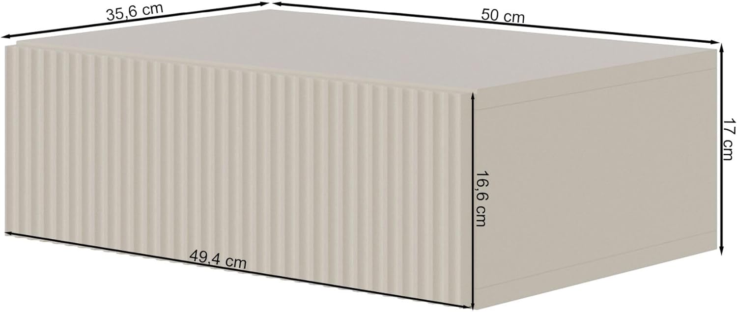 Selsey Veldio Zwevend Nachtkastje 50 cm Greige – foto 3 – kavel bij GSD Auctions, Zoeterwoude