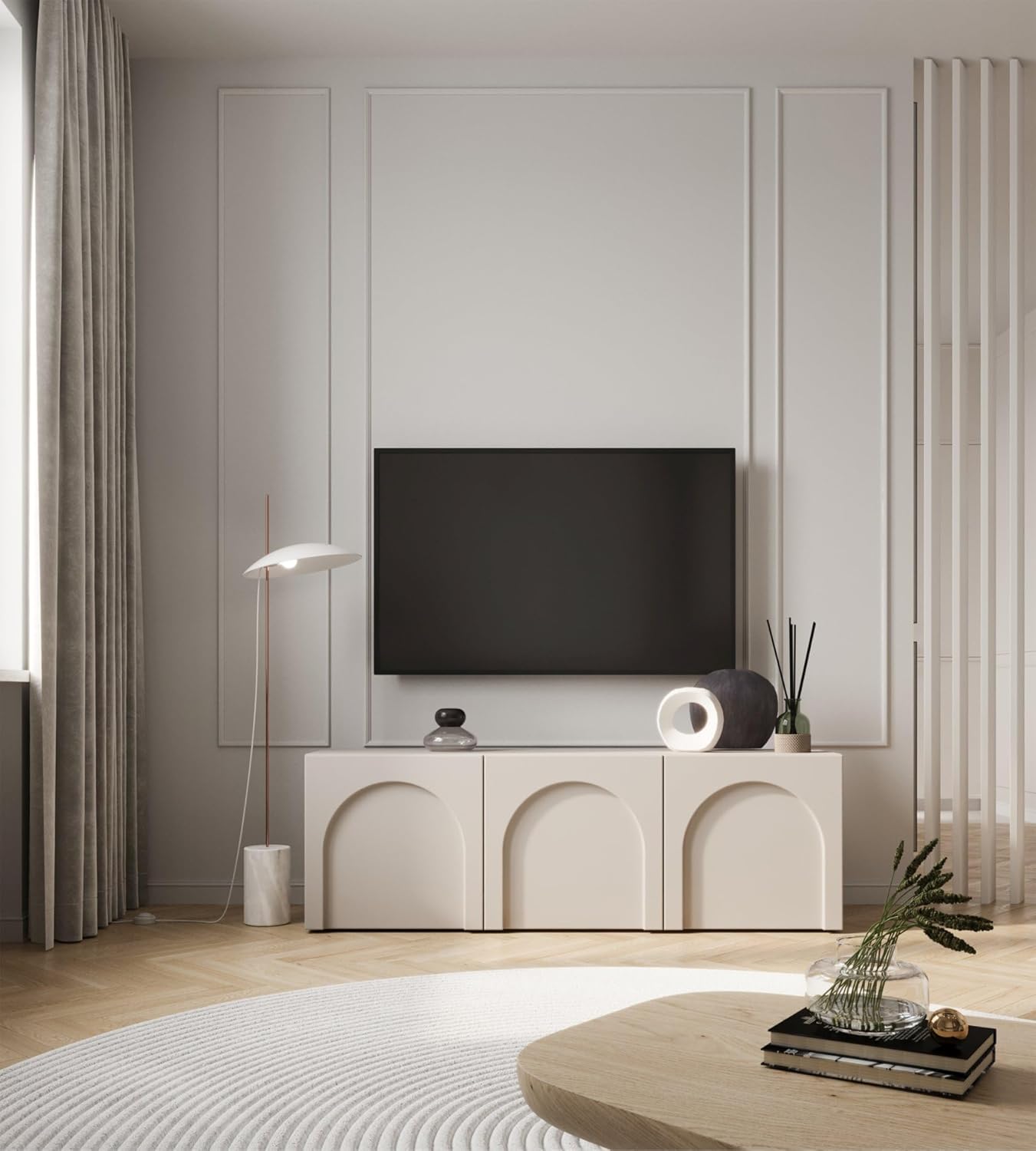 Selsey Arkadia TV-hangkast greige – foto 7 – kavel bij GSD Auctions, Zoeterwoude