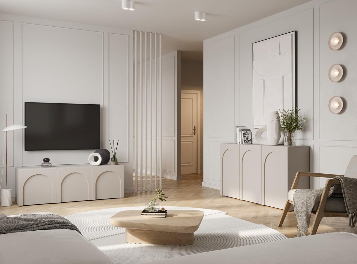 Selsey Arkadia TV-hangkast greige – foto 8 – kavel bij GSD Auctions, Zoeterwoude
