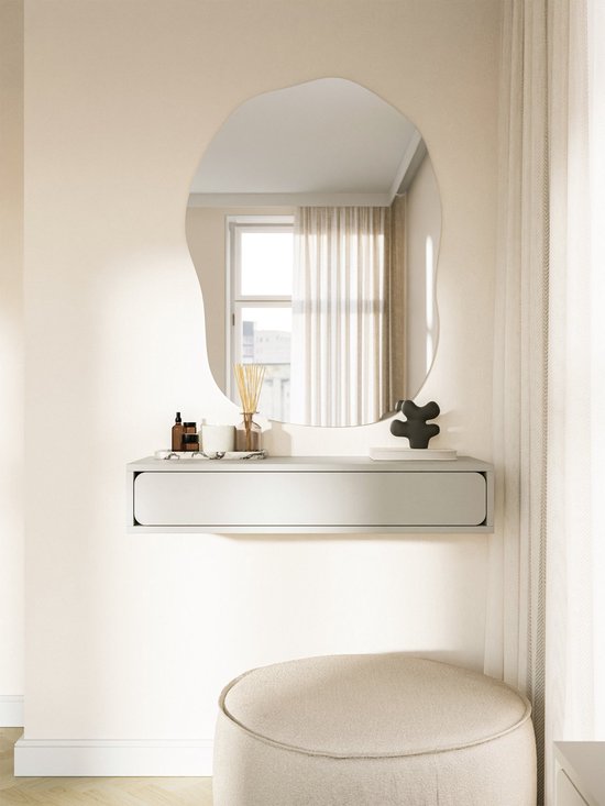 Selsey WUWU - Wandconsole met lade, grijsbeige, 90 cm – foto 3 – kavel bij GSD Auctions, Zoeterwoude