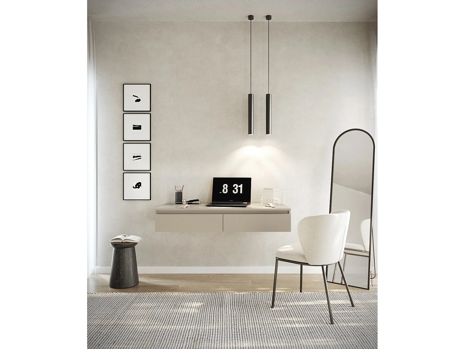 Kaptafel Kate zwevend 120cm | NADUVI Collection – foto 2 – kavel bij GSD Auctions, Zoeterwoude